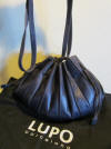 Gorgeous purple leather shoulderbag, Lupo Barcelona, model Abanico