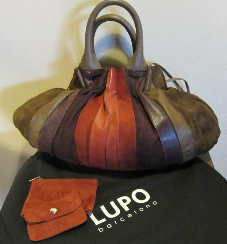 Superb leather hand bag Lupo Abanico Barcelona