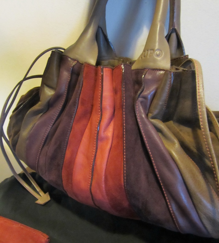 Superb leather hand bag Lupo Abanico Barcelona