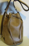vintage DELVAUX brown leather bag, model 'Saule' 