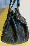 vintage black braided leather bag, Delvaux!